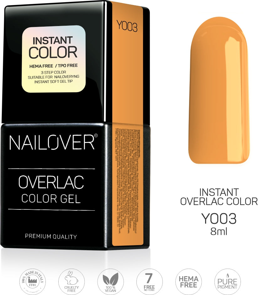 Gel Semipermanente Overlac Linea Gialla - YO03 da 8ml (8390006702423)