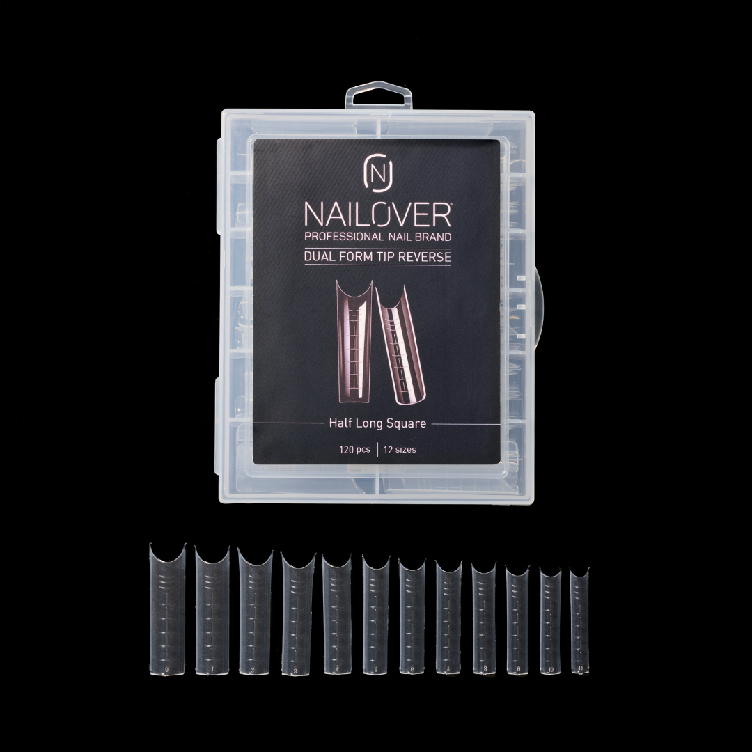 DUAL FORM REVERSE HALF LONG SQUARE TIP (8930643247447)