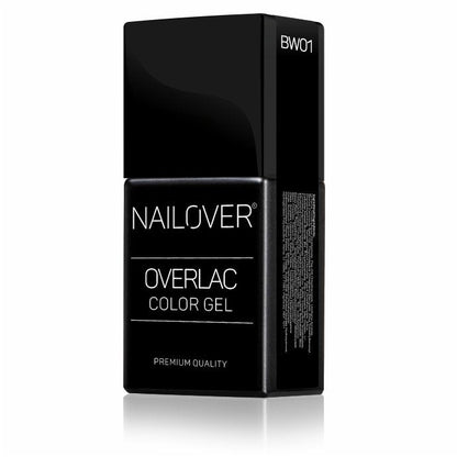 Gel Semipermanente Overlac BW - Linea Black And White 15 ml - Nailover (7290229555359)