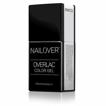 Gel Semipermanente Overlac BW - Linea Black And White 15 ml - Nailover (7290229555359)