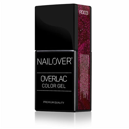Gel Semipermanente Overlac RD - Linea Rossa 15 ml - Nailover (7290227458207)
